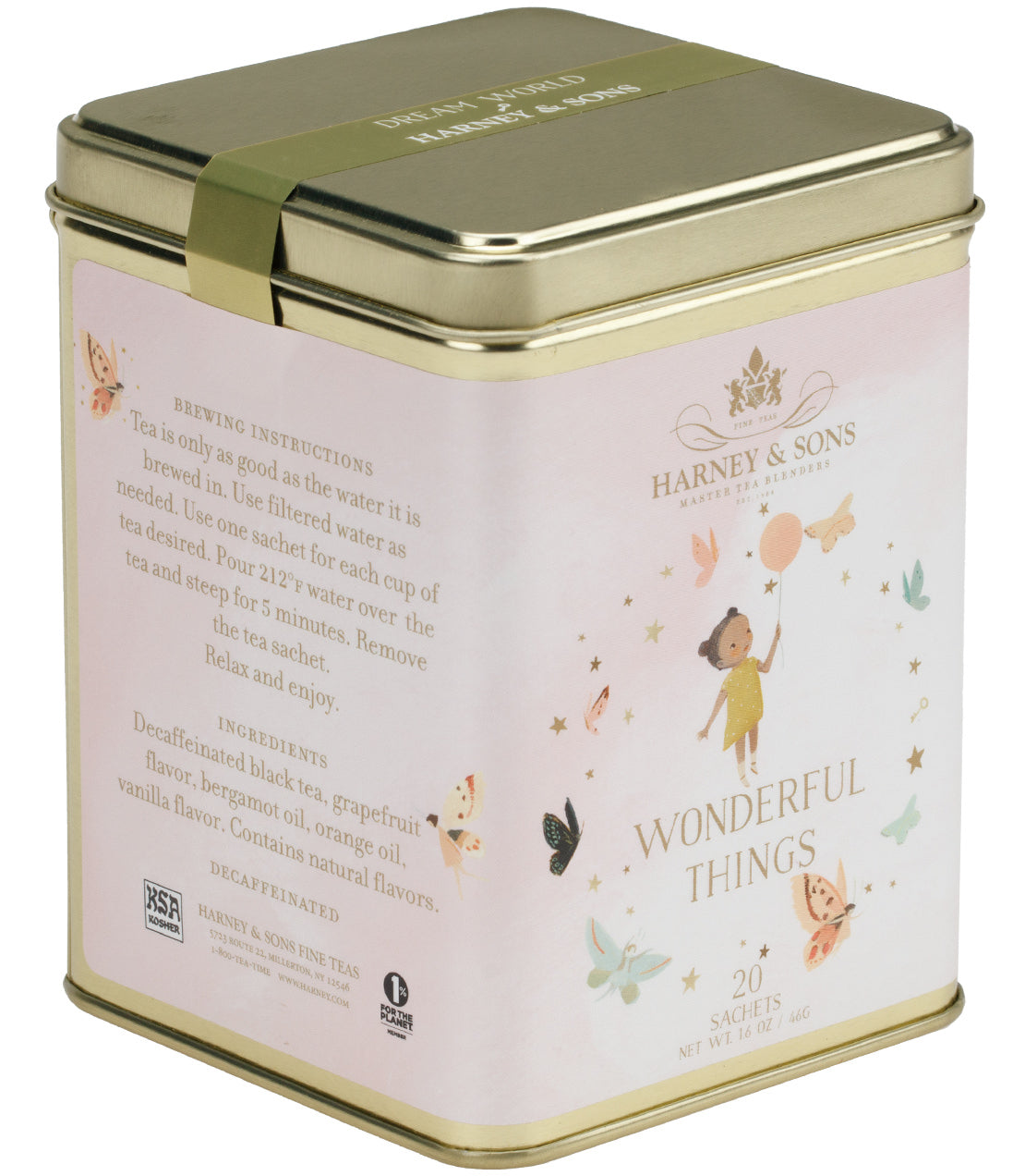 Wonderful Things: Girl, Tin of 20 Sachets - Sachets Tin of 20 Sachets - Harney & Sons Fine Teas