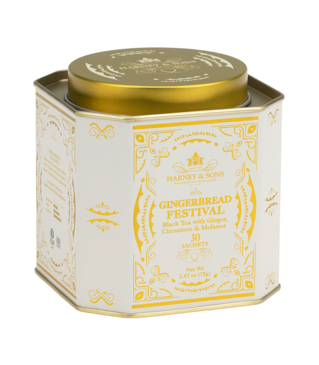 Gingerbread Festival, Tin of 30 Sachets - Sachets Tin of 30 Sachets - Harney & Sons Fine Teas