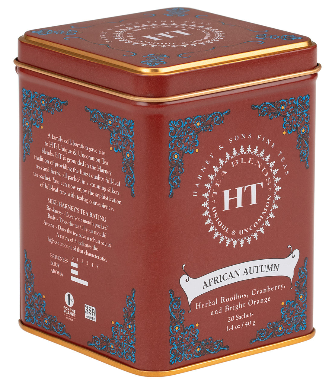 African Autumn - Sachets HT Tin of 20 Sachets - Harney & Sons Fine Teas